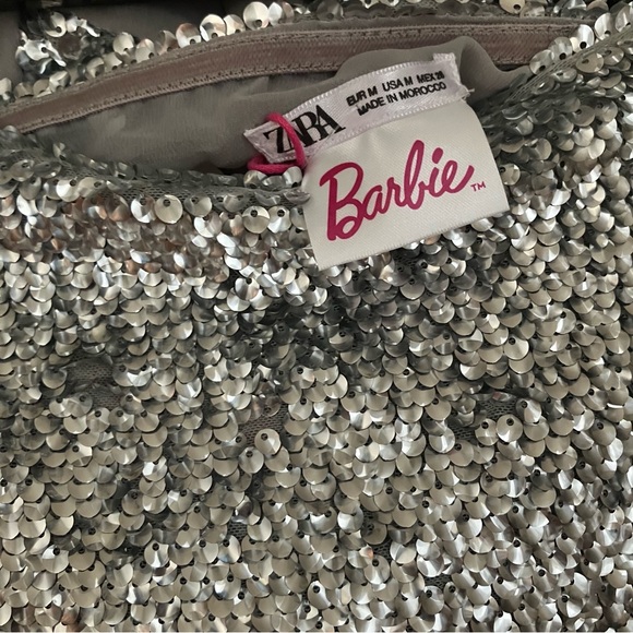 ZARA X BARBIE Mattel Special Collection Sequined Dress Medium M NWT - Picture 16 of 16